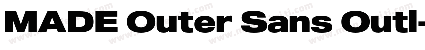 MADE Outer Sans Outl字体转换